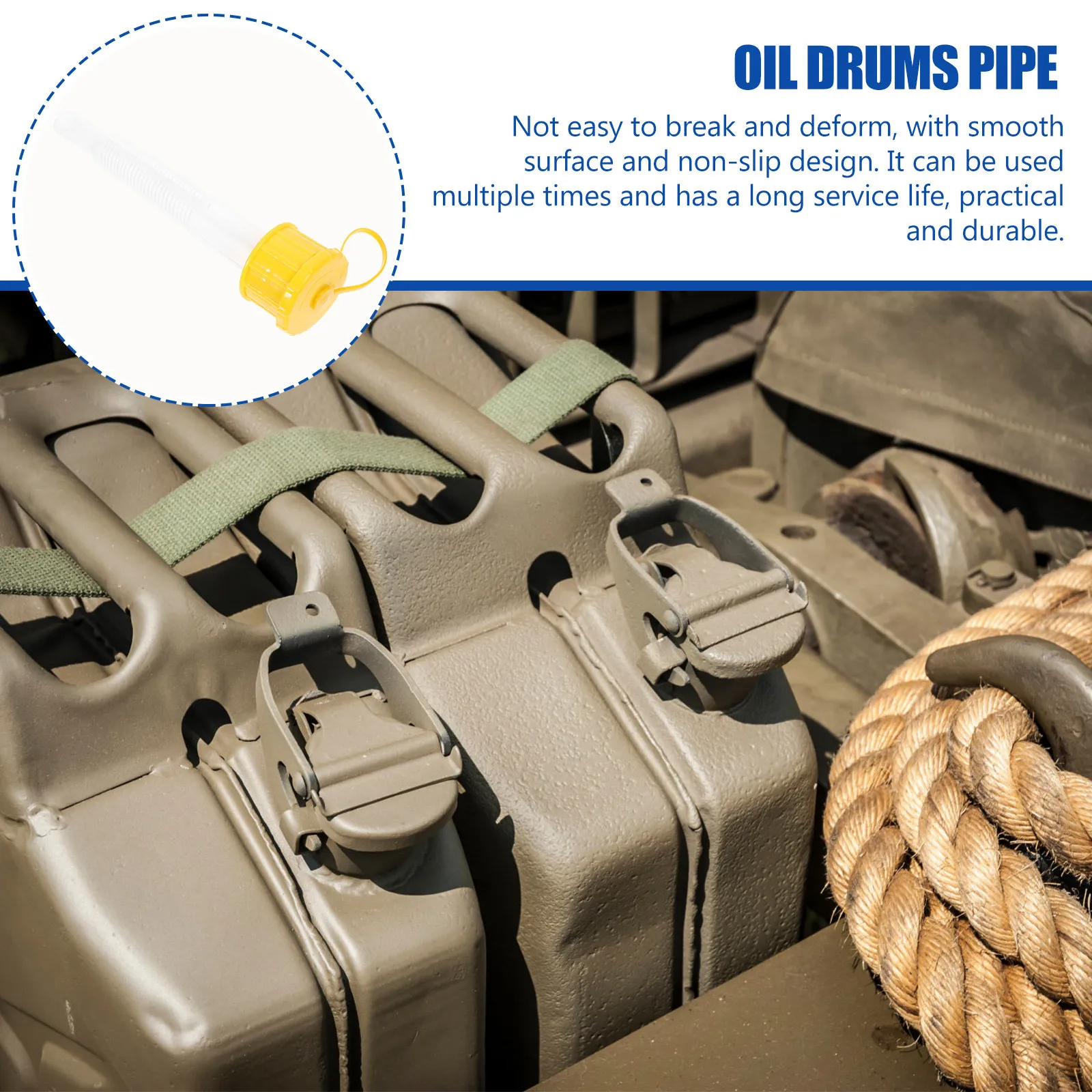 Gas Can Spout Flexible Plastic Replacement Long Fuel Nozzle Cover Leak Proof Easy Pour for Plastic Oil Can Water