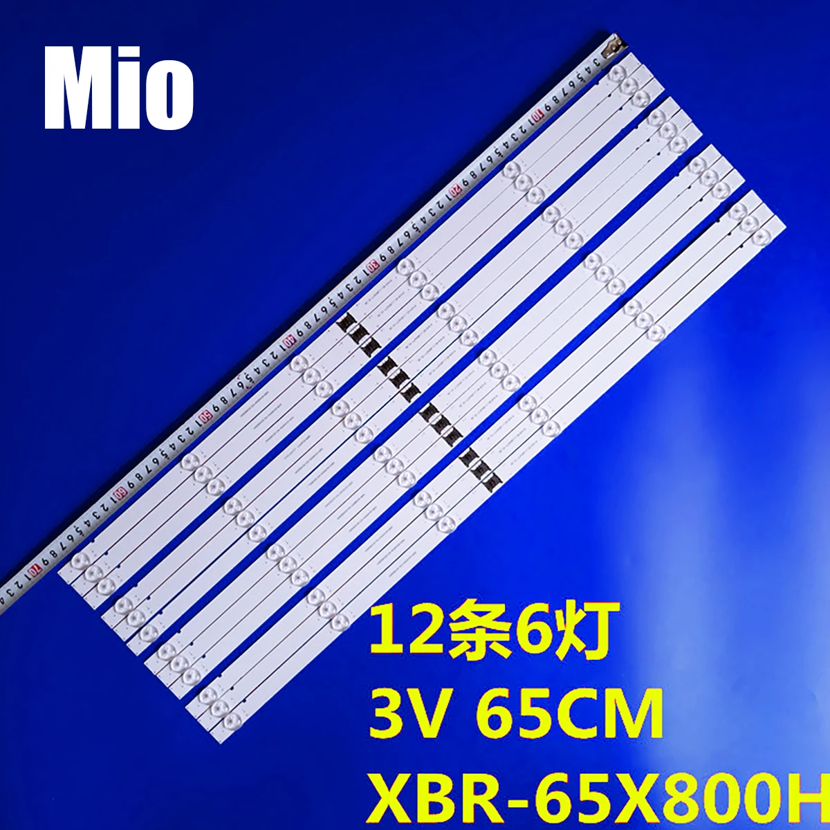 

12PCS LED Backlight Strip For SONY XBR-65X800H XBR-65X81CH XBR-65X80CH KD-65X8000H KD-65X85J LB6507Y V0 LB6508M V0 00