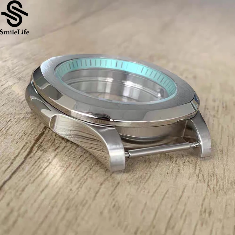 SmileLife 40 มม.316L สแตนเลส Chapter แหวน Sapphire Glass นาฬิกาเปลี่ยนสําหรับ NH35/NH36 /4R/7S การเคลื่อนไหว