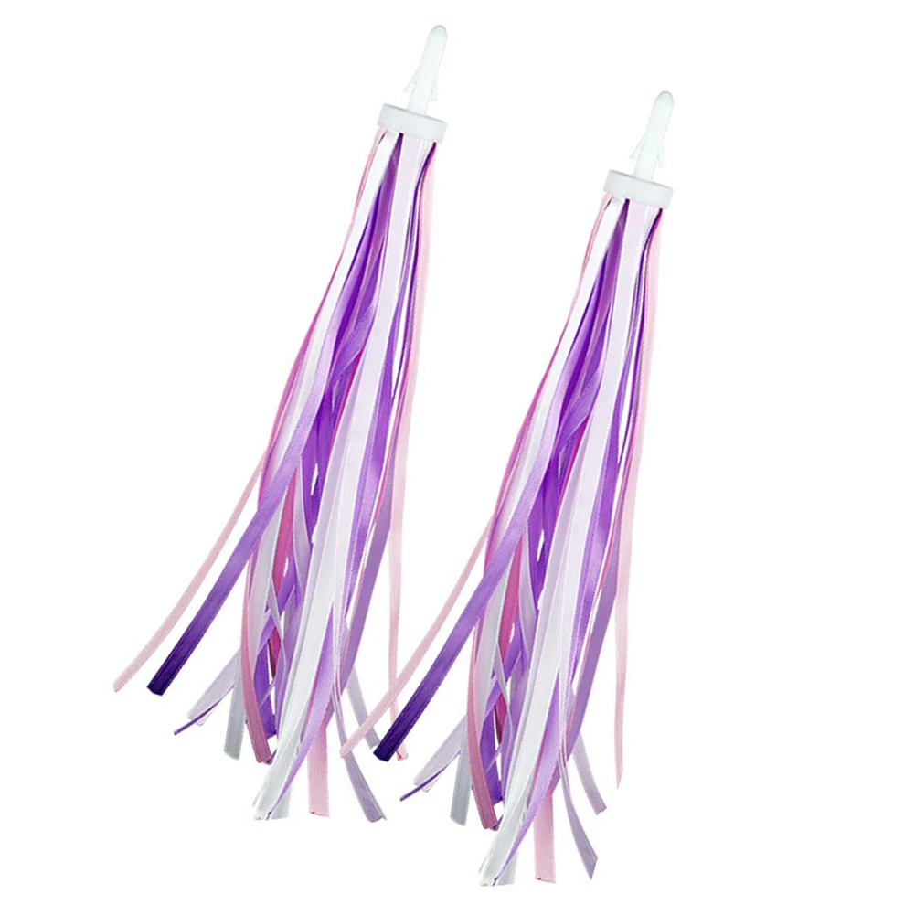 Good Compatibility Scooter Streamer Bicycle Balance Package Content Pair Bicycle Ribbon Practical Balance Purple