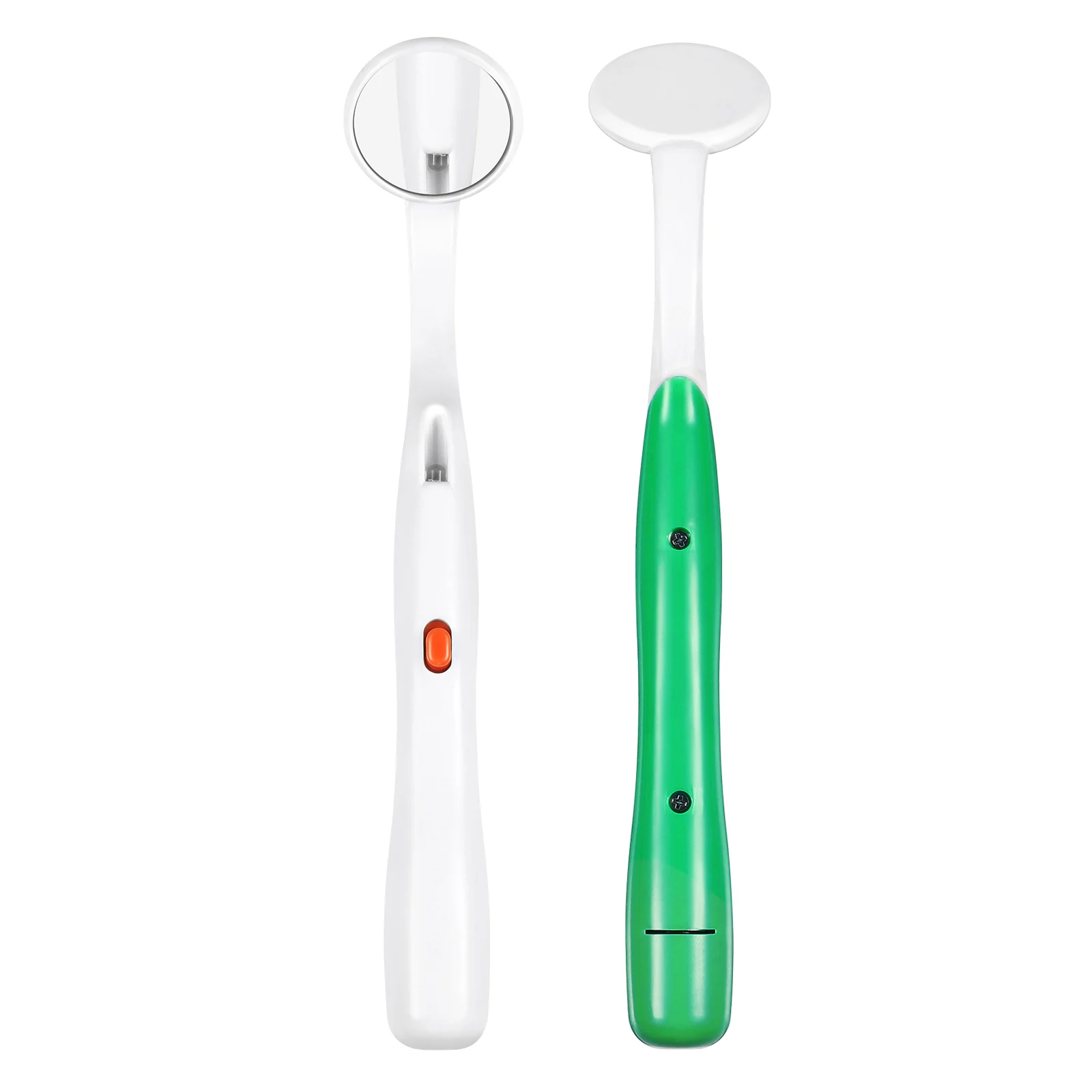 

2 Pcs Lighted Mouth Mirror Mirrors Medical Oral Dental with Dentist Inspection Tool Supplies