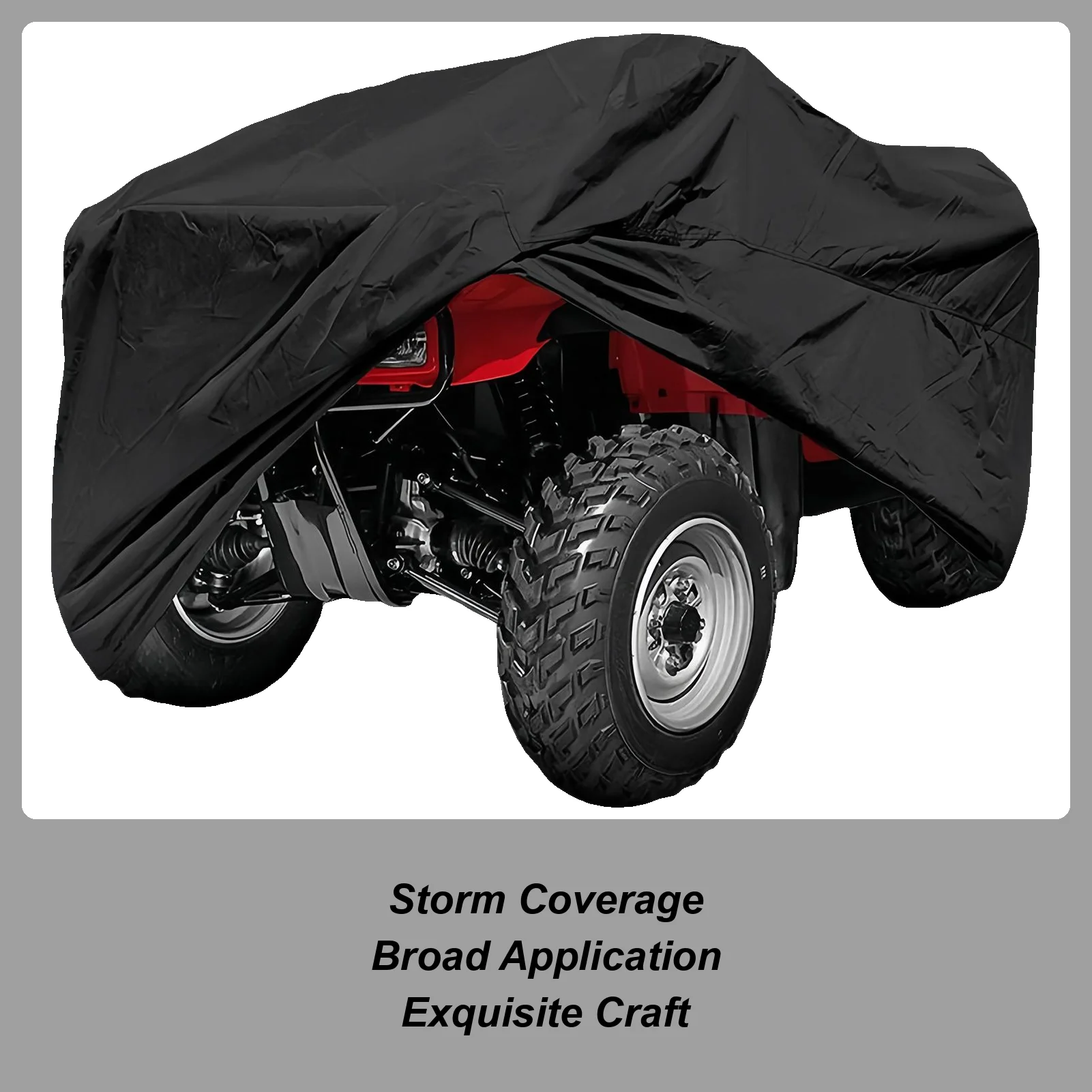 ATV Covers 210D UV Protection Protector Waterproof Tractor Cover For Beach Storage Garage Driveway Trail Farm Ranch