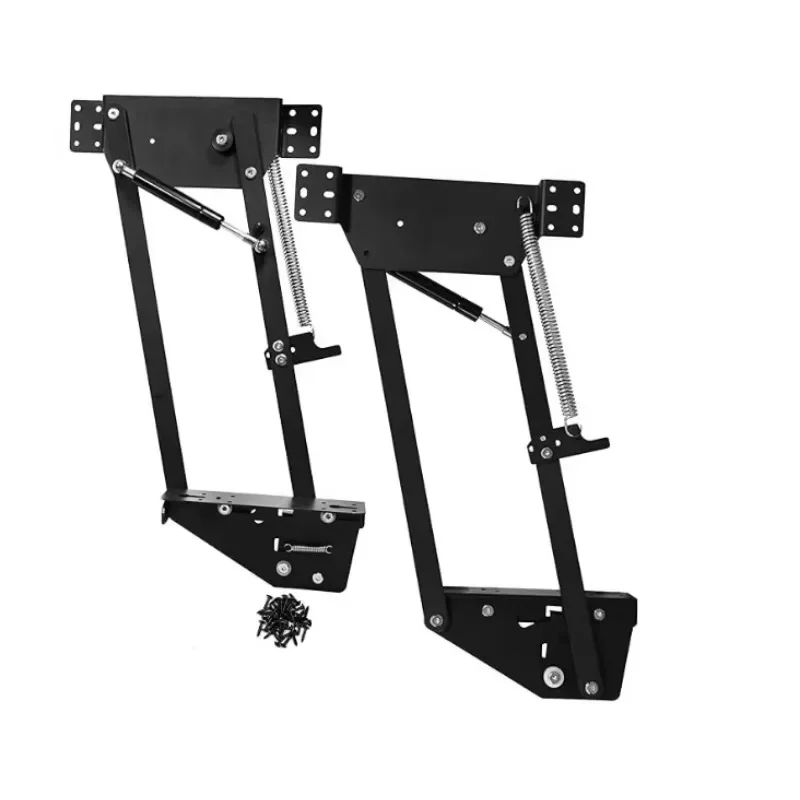Heavy Duty Mechanism Hydraulic Lifting Spring Pull Hinge，System Kitchen Cabinet Concealed Mixer Lift Up Shelf