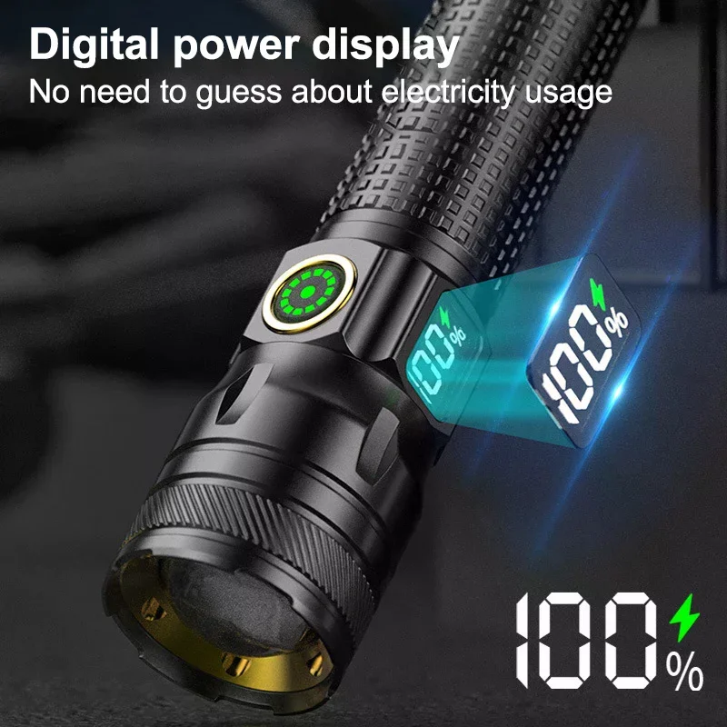 

Прочный светодиодный фонарик из алюминиевого сплава — миниатюрный размер, перезаряжаемый через USB; Ручной фонарь для кемпинга и работы