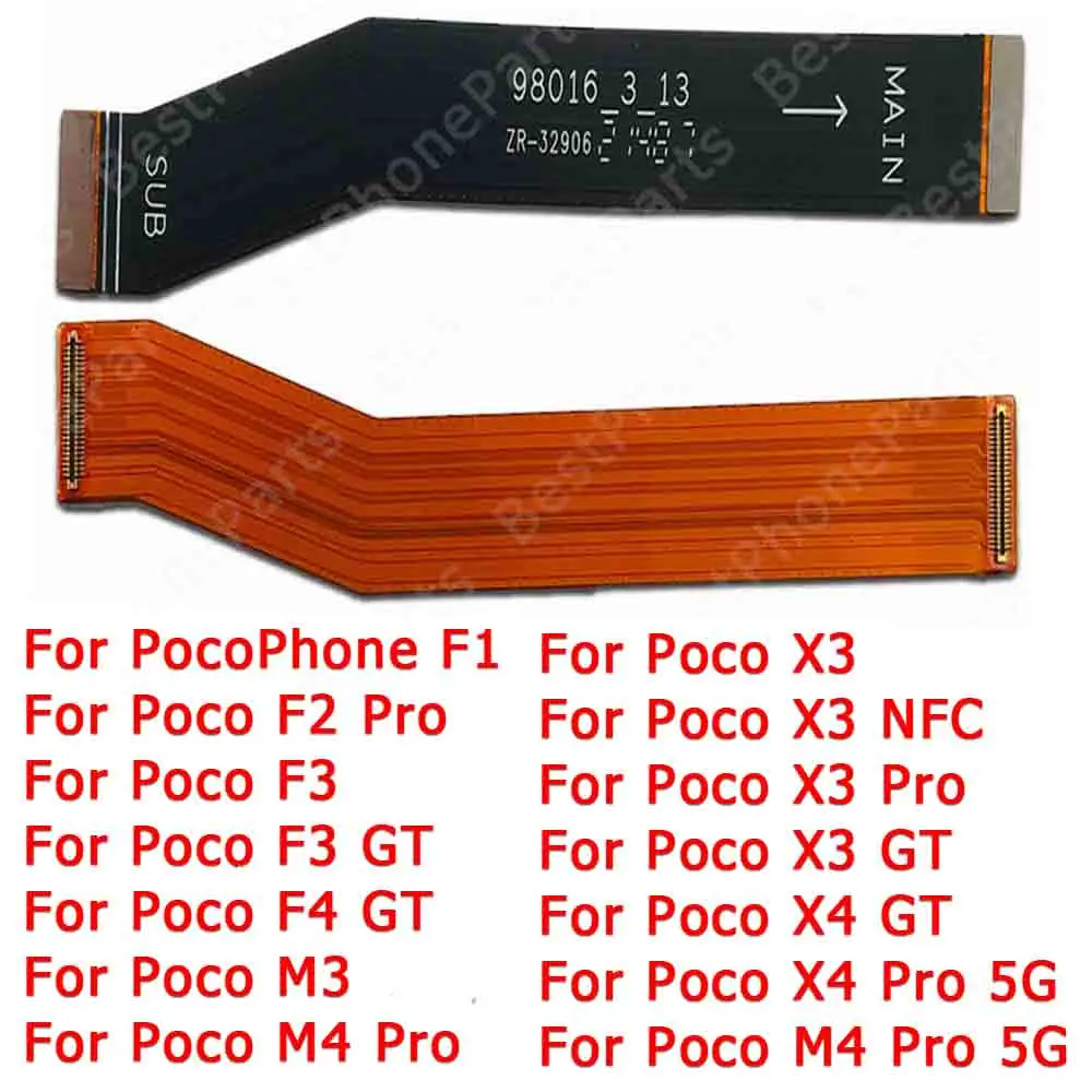 

For Xiaomi Poco Phone M3 M4 Pro 5G X3 NFC X4 F1 F2 F3 F4 GT Main Board Ribbon PCB Dock Socket Motherboard Flex Cable