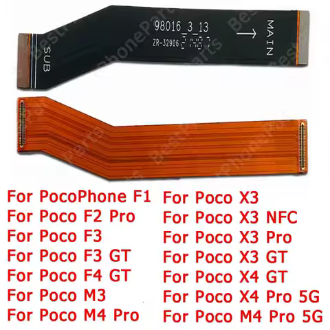 For Xiaomi Poco Phone M3 M4 Pro 5G X3 NFC X4 F1 F2 F3 F4 GT Main Board Ribbon PCB Dock Socket Motherboard Flex Cable