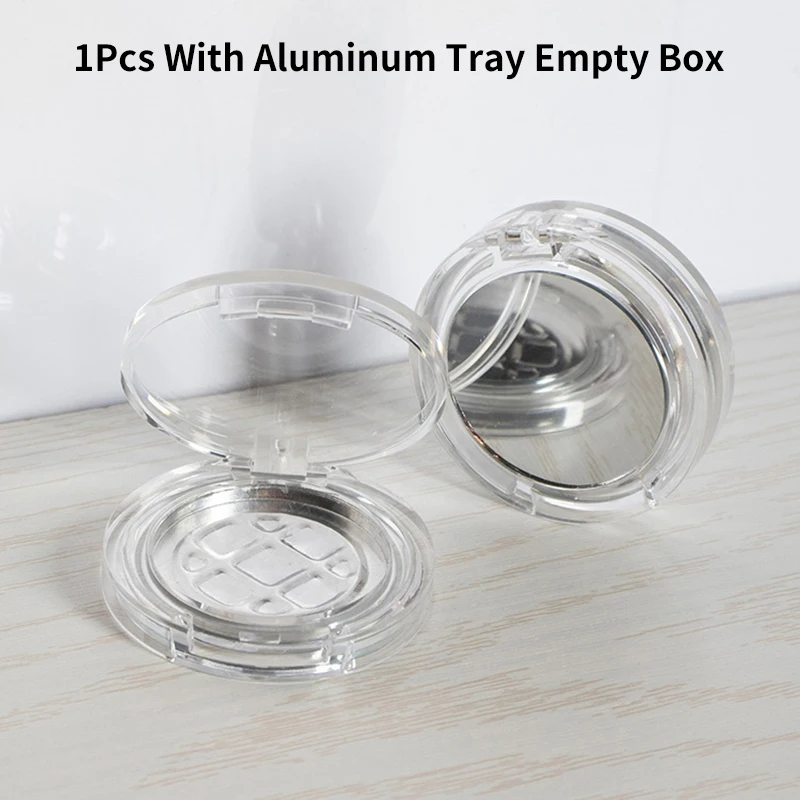 Contenitore per trucco cosmetico portatile con tavolozza di ombretti a fessura singola vuota da 2,5 g con specchio per fondotinta in crema BB