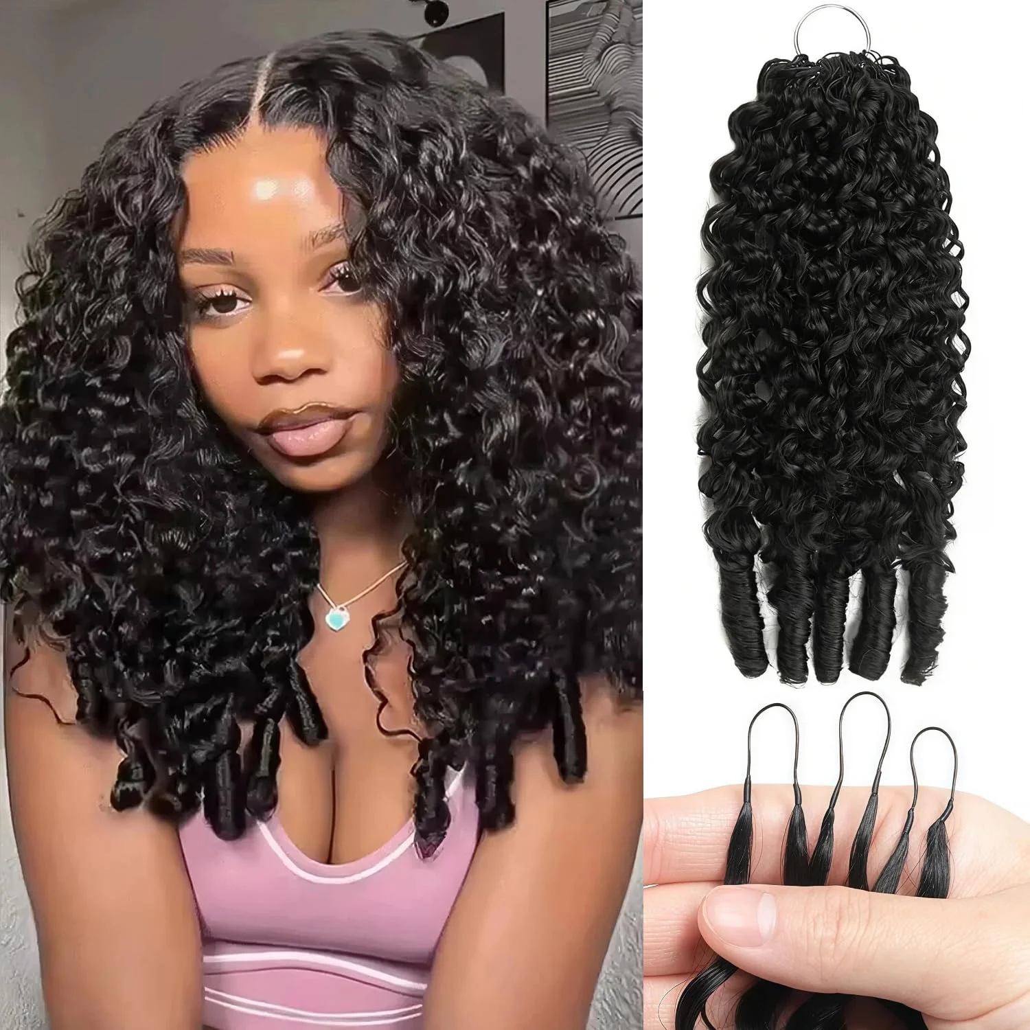 

100% натуральные волосы бирманской породы, кудрявые, для плетения крючком, для чернокожих женщин, невидимые, предварительно разделенные, без узлов, 250 г, для плетения косичек.