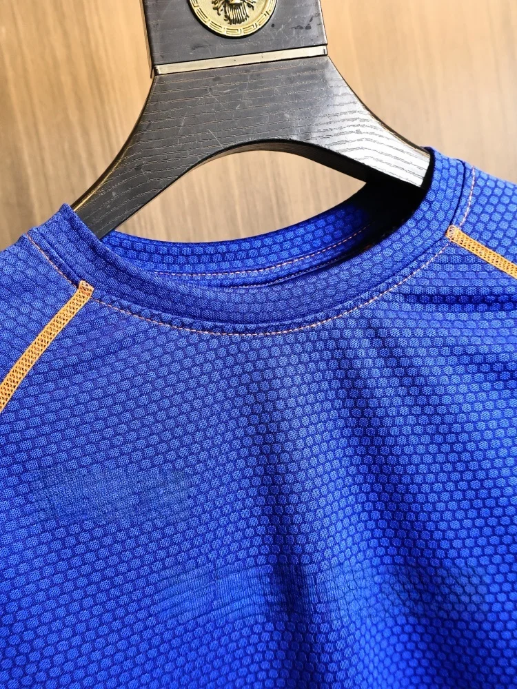 UFP50 High Multiples Sunscreen Quick Dry Long Sleeve T-Shirt Outdoor Sports round Neck Men's Clothing Polyester Spandex Blend