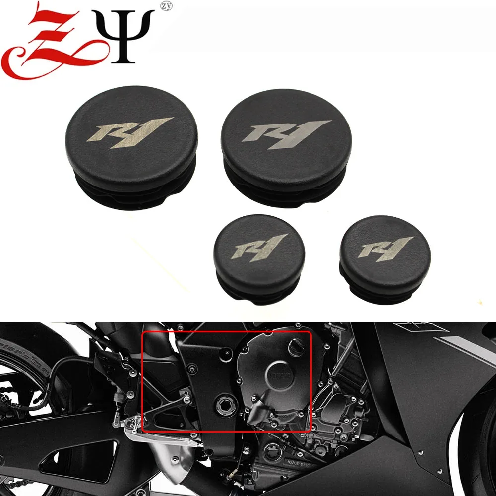 For Yamaha YZF-R1 YZF R1 YZFR1 R1M 2015-2022 2016 2017 2018 2019 2020 2021 Frame Hole Cover Caps Plug Decorative Frame Cap Set