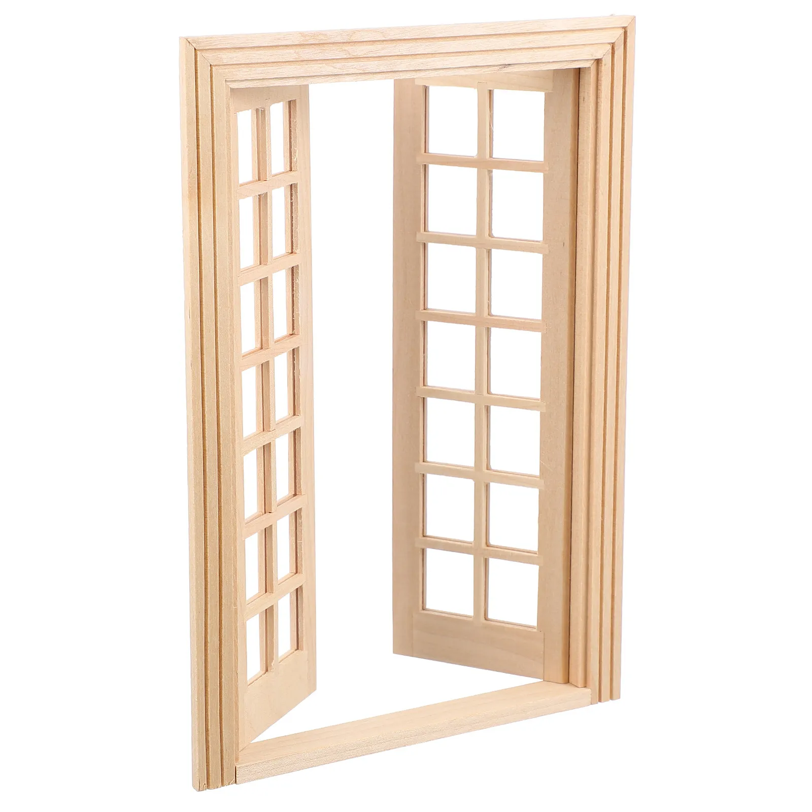 

1Pcs Miniature Wooden Door for Dollhouse Accessories Realistic Mini House Decoration DIY Furniture Ornament Photo Prop Mini Door