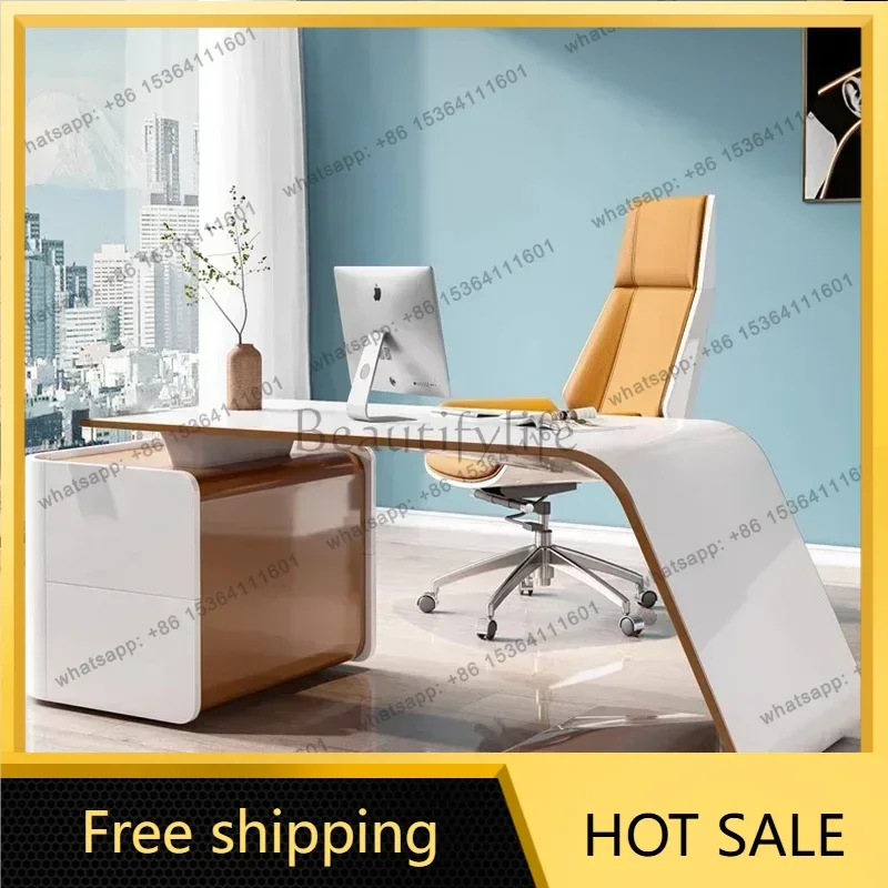 LJY Aesthetic Desk Accessories Removable Table Design Gaming Tables Coffee Height Luxury Terrace Meuble Bureau Office Furniture