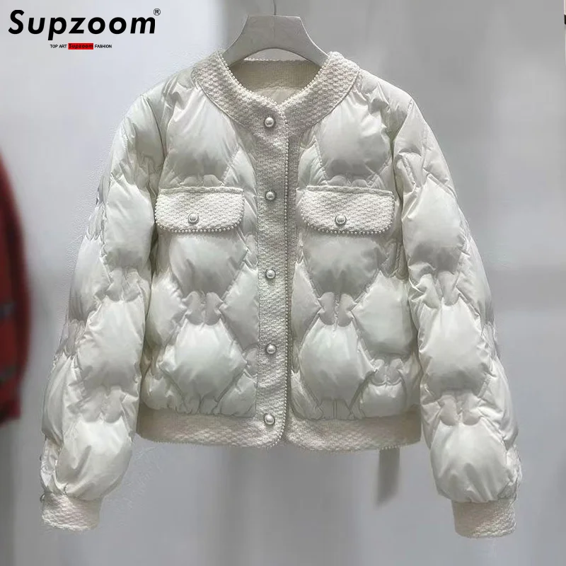 Supzoom Neue Ankunft Marke Kleidung Top Mode Lose Strickjacke Perlen Winter Mantel Lässige Baumwolle gefütterte Jacke