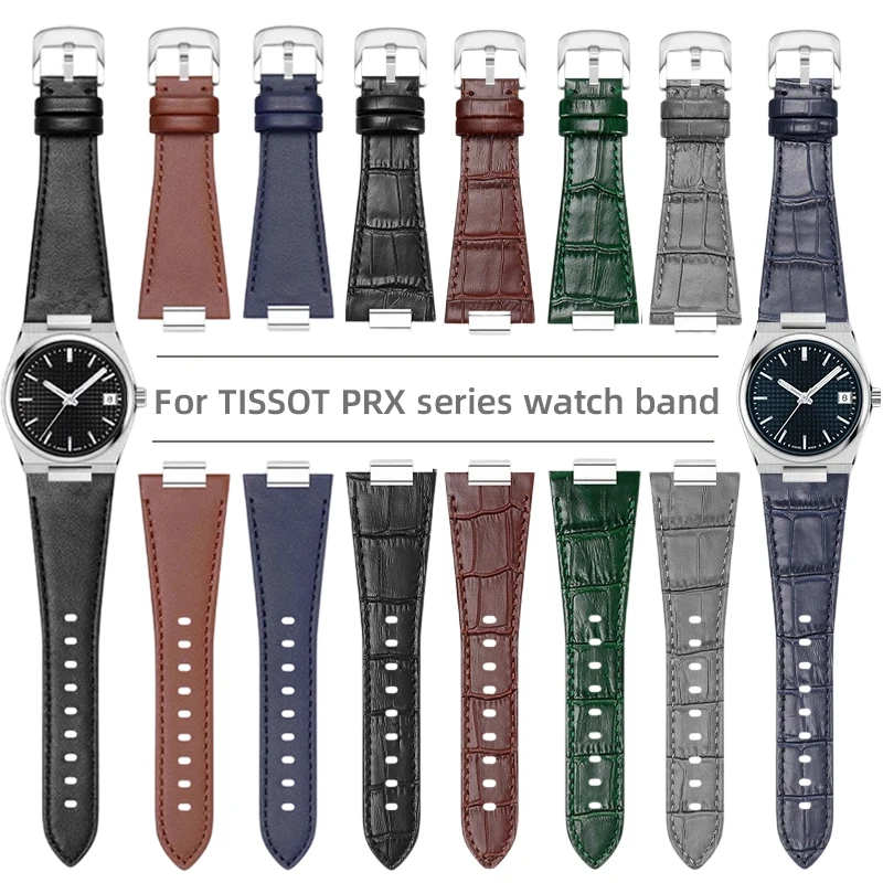 12mm para tissot 1853 super player prx série t137.410/t137.407 pulseira de couro genuíno t137 pulseira de relógio de couro elevado masculino
