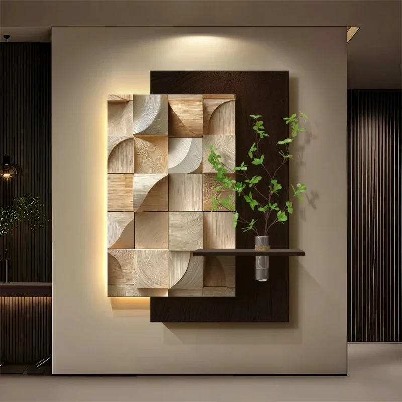 

UV Cutting Sandstone Painting Hydroponic Green Plants Light Emitting Diode Light Painting Interior Decoration Painting