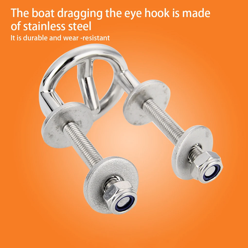 

Marine Tow Eye Hook Transom Mount Bracket Hardware Ski Accessories