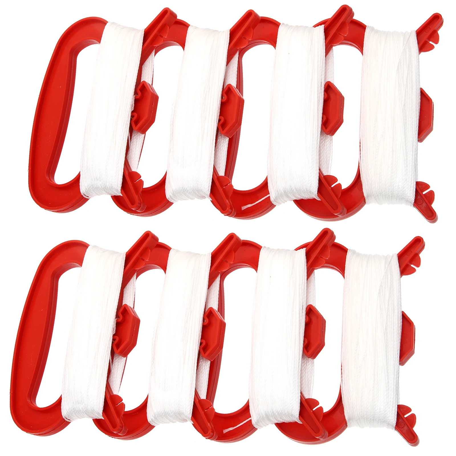 8 pezzi di bobine per aquiloni, avvolgitori, comode schede di linea per esterni, pratiche in plastica