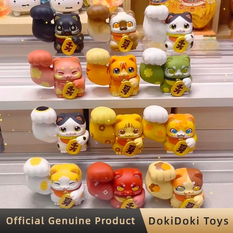 

Genuine Creat Power Fortune Cat Blind Bag Lovely Mini Figures Home Desk Decor Ornament Model Toys Birthday Gift For Kids