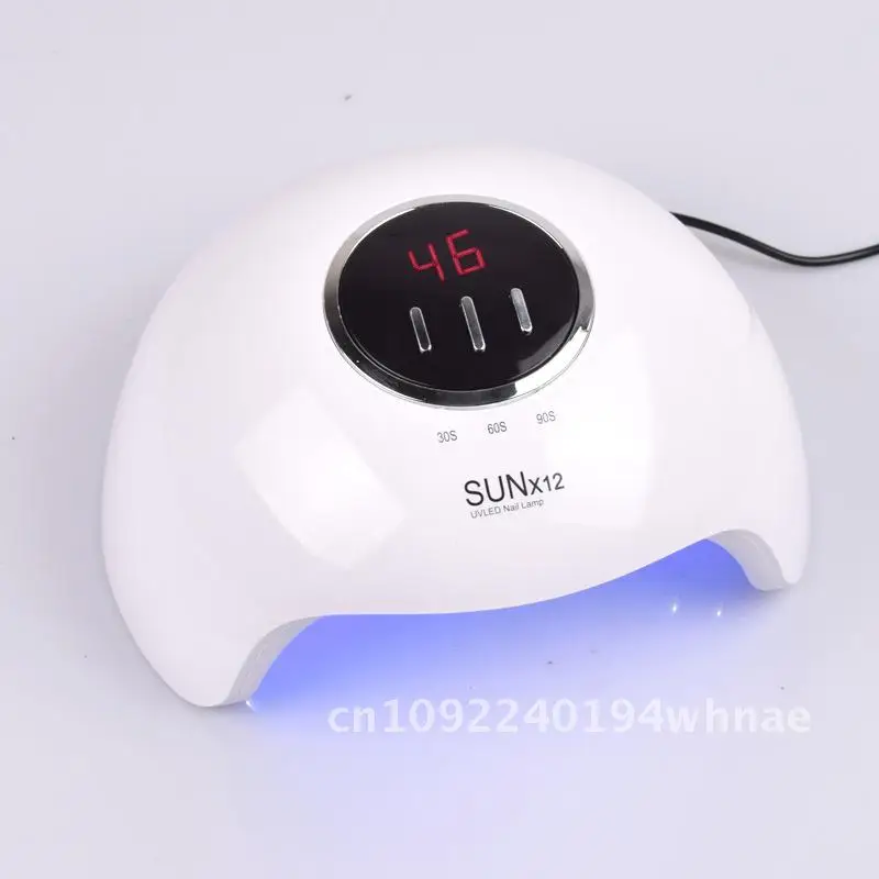 Professional S1 Nail Light Therapy Machine Quick-Drying LED Drying Lamp for Nail Making Induction Polishing Tool White 54W