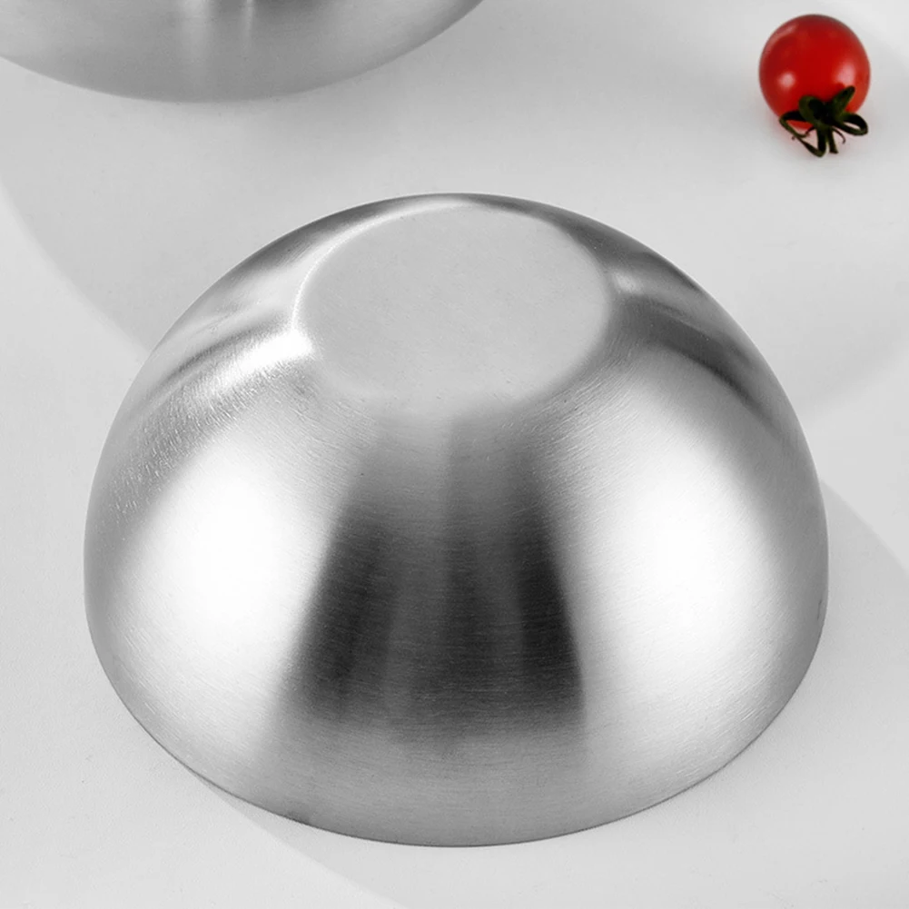 304 Thickened Salad Mixing Bowls Stainless Steel Double Wall Insulated Hot/Cold Serving Bowl Kitchen Cooking Food Containers view 5