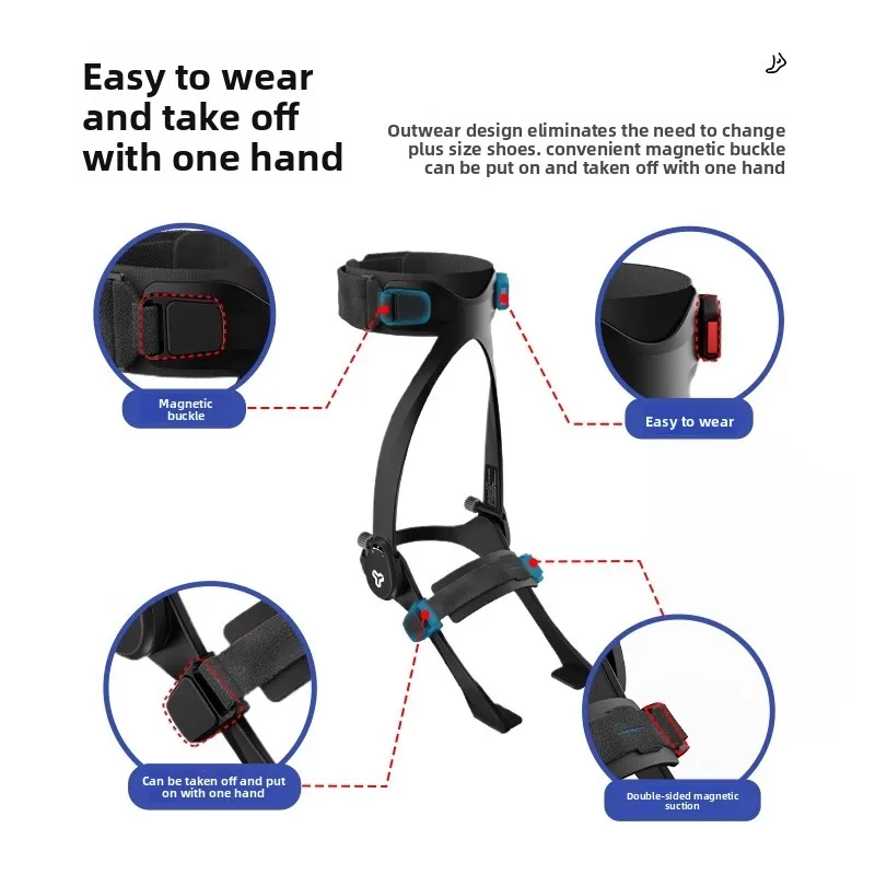 Professional Ankle Foot Orthosis (AFO)-Foldable Lightweight Design For Stroke Hemiplegia Rehabilitation-Home Use Equipment