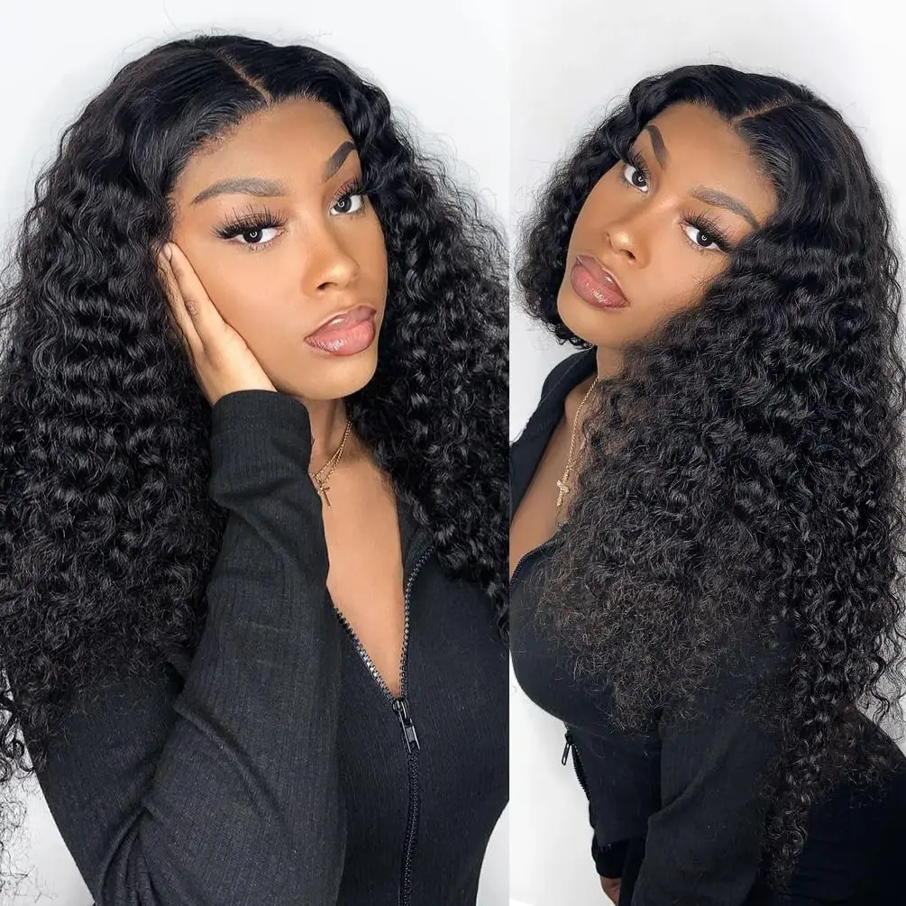 

Hair Deep Water Wave Lace Front Wig 20-42 Inch 13x6 13x4 Hd Lace Frontal Wigs Deep Wave Wig For Brazilian Women Curly Human Hair