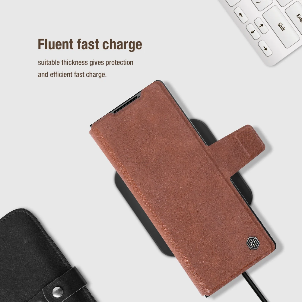 For Samsung Galaxy Z Fold 6 5G Case NILLKIN Aoge Vintage Leather Folding Back Cover For Samsung Z Fold 6 Cases With S-Pen Slot