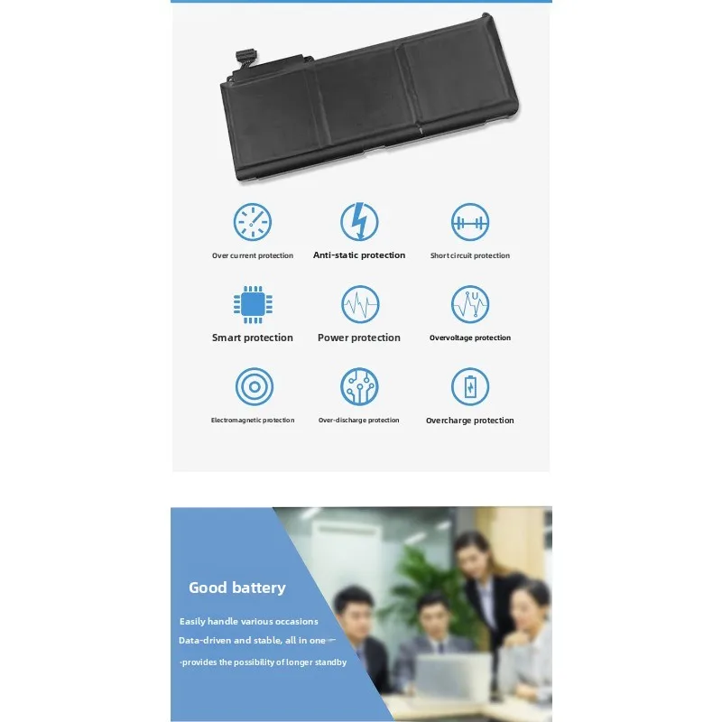 لماك بوك Pro15 A1331 A1342 MC207 بطارية الكمبيوتر المحمول بطارية عالية السعة بطاريات بديلة عالية الجودة