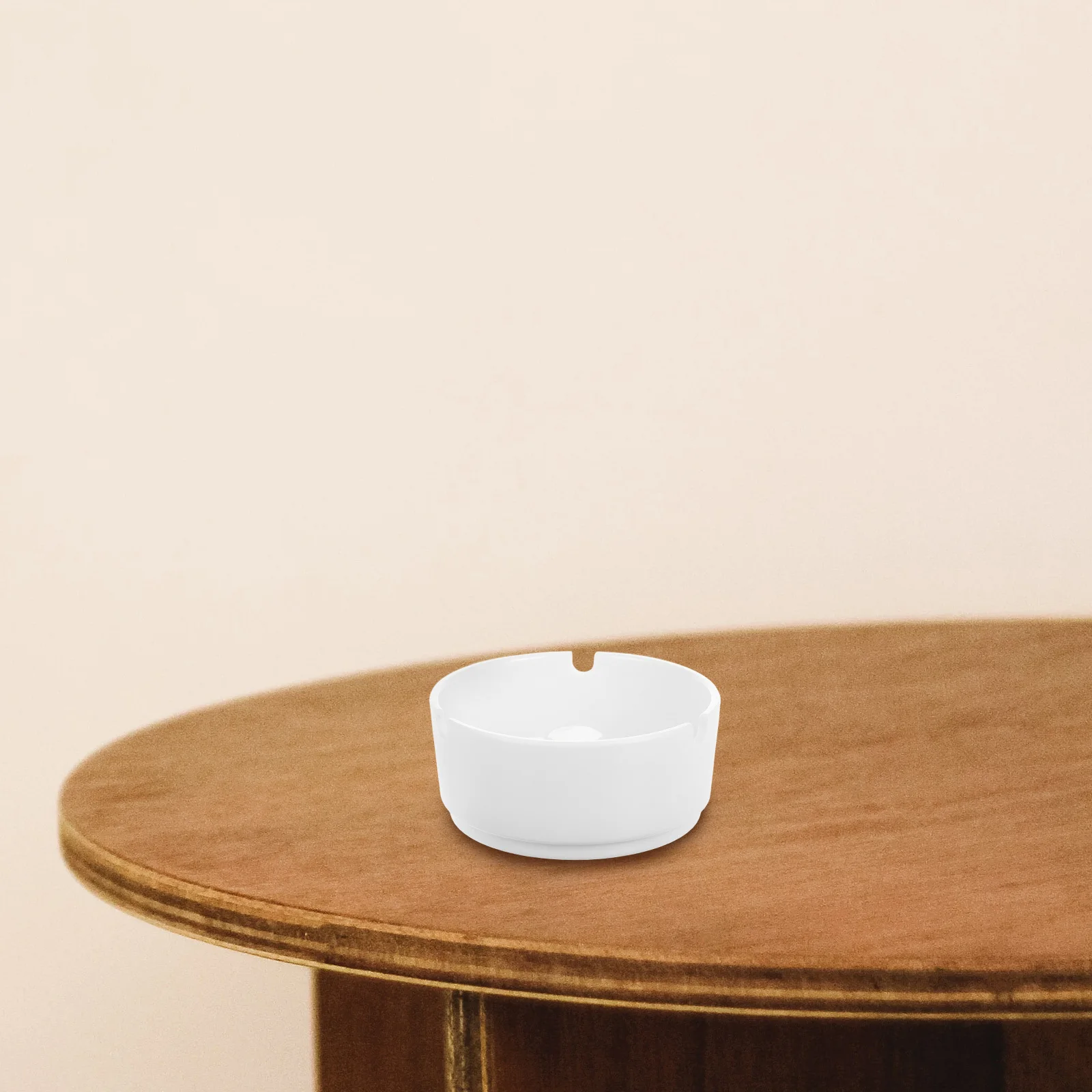 

2pcs Round Plastic Ashtray Unbreakable Smooth White For Home Office Hotel Patio Indoor Outdoor Use Decorative Smoke