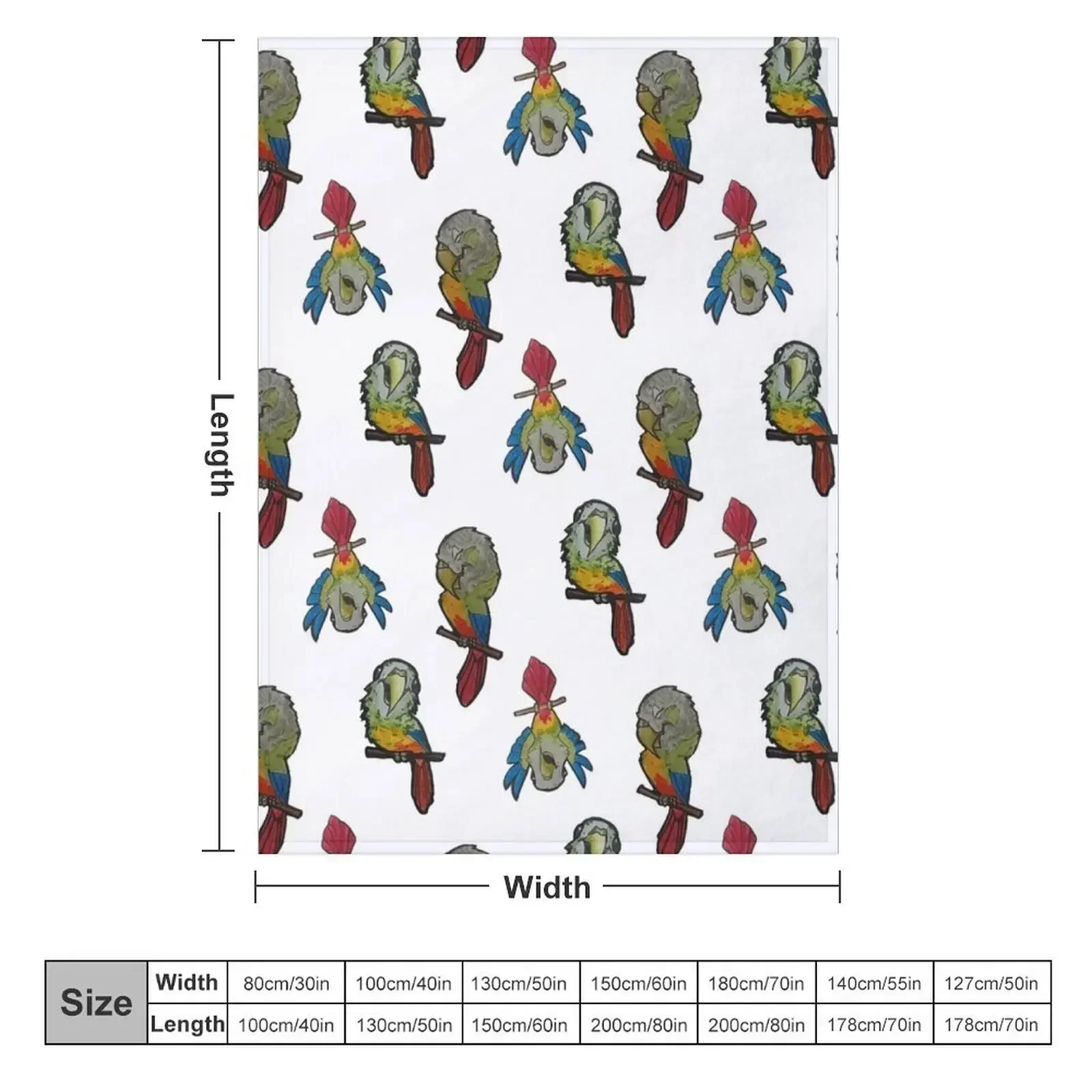 Pineapple green cheek conure collection Throw Blanket Kid'S Thins Blankets