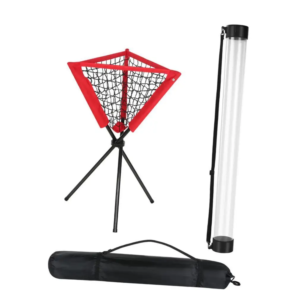 

Складное оборудование для сбора теннисных мячей: ведерки для мячей для любителей бейсбола и активного отдыха на открытом воздухе, для тренировок мужчин