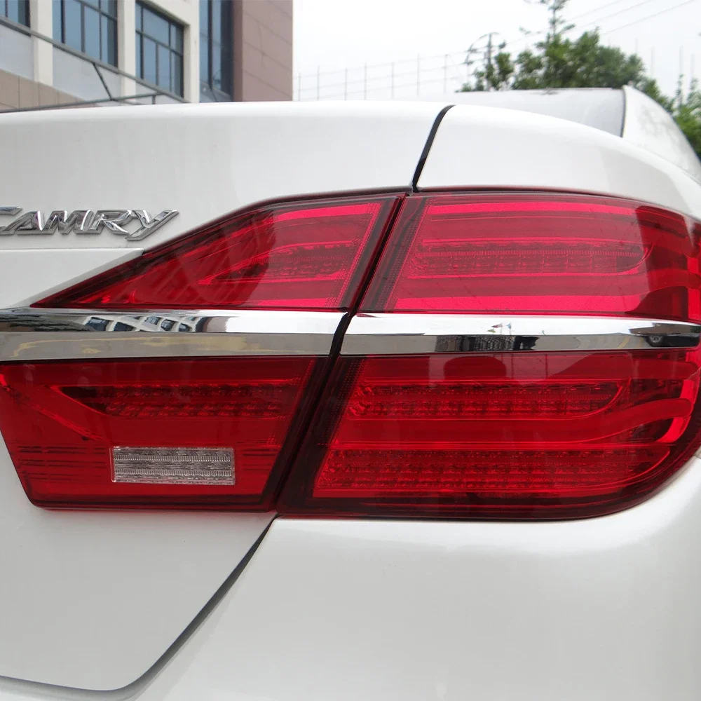 

Автомобильные задние фонари в сборе для Toyota Camry 7.5th 2015-2017, автомобильные задние фонари, новое обновление, светодиодный стример, динамический светильник, аксессуары для инструментов