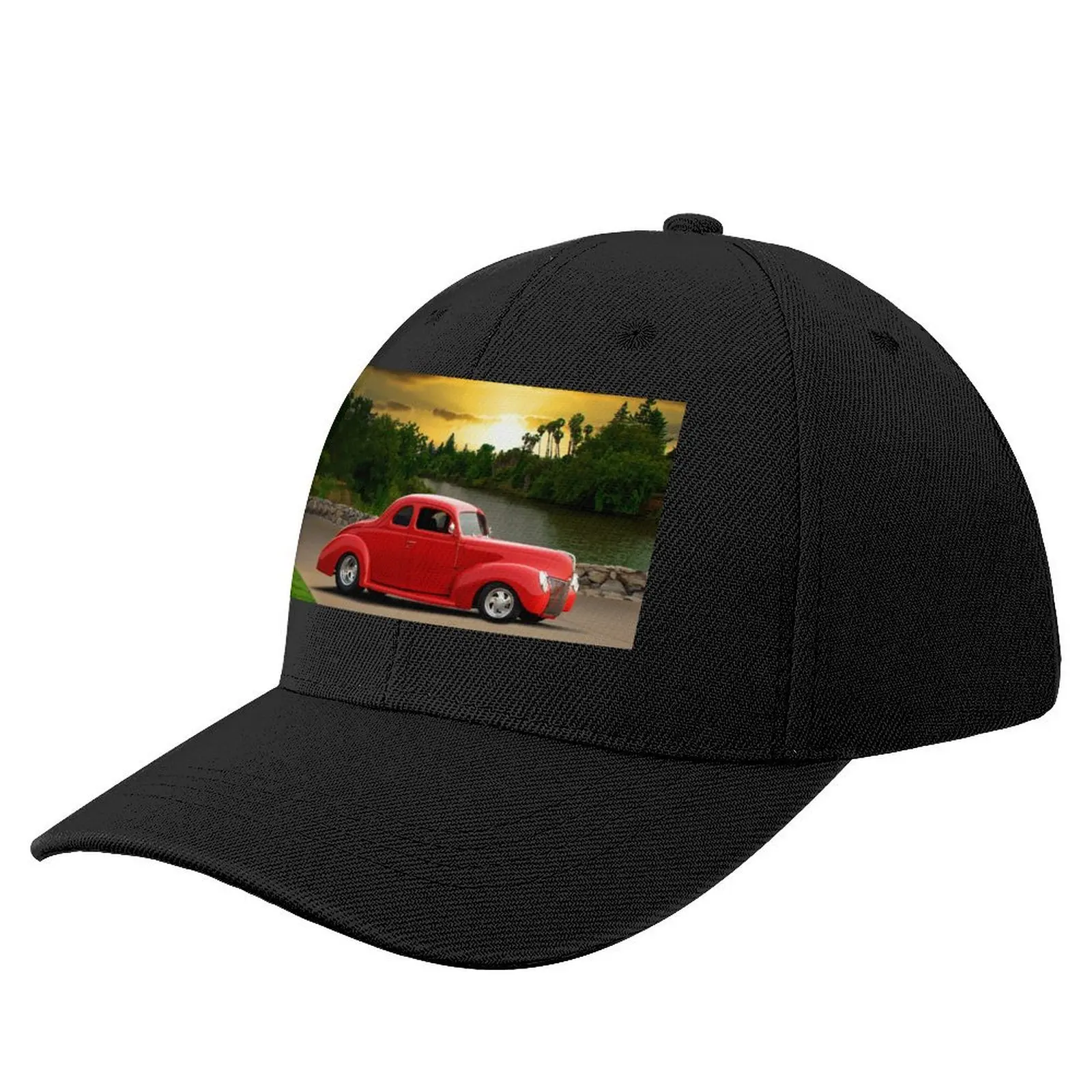 

1940 Ford Deluxe Coupe Baseball Cap Rave Hip Hop Golf Men Women's