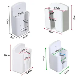 1pcs White Air Conditioner Remotes Control Mobile Phone Plug Holdering Wall Mounted Box Storage For Air Conditioner TV