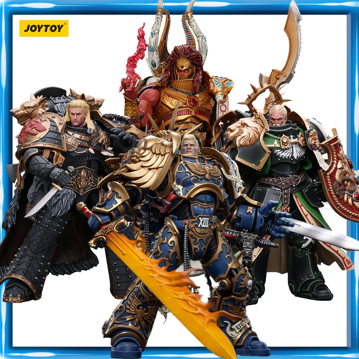 [IN-STOCK]JOYTOY Warhammer 40K 1/18 Action Figure Ultramarines Primarch Roboute Guilliman Magnus Lion Anime Figures Toys Gift