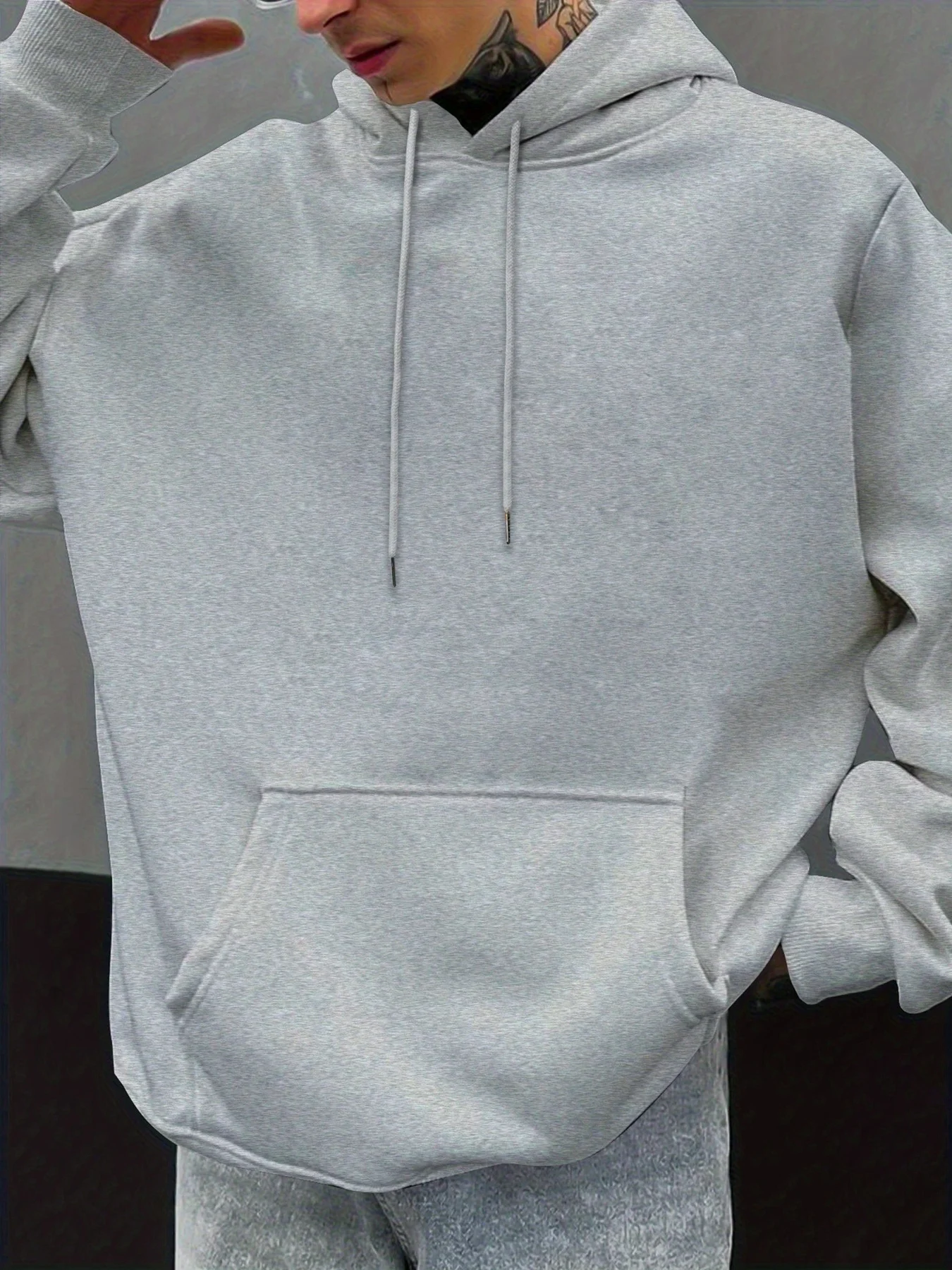 Herren Ästhetischer Engel-Hoodie Hip-Hop Sport Streetwear Gesegneter Vintage Cherub-Print Lässiger Loser Pullover Sweatshirt Oberteil – Detail 13