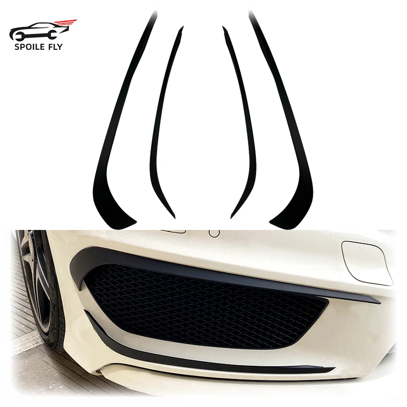 2013 To 2015 For Mercedes Benz CLA C117 CLA200 220 250 CLA45 AMG Front Bumper Spoiler Fog Lamp Light Lip Trim Cover Splitter