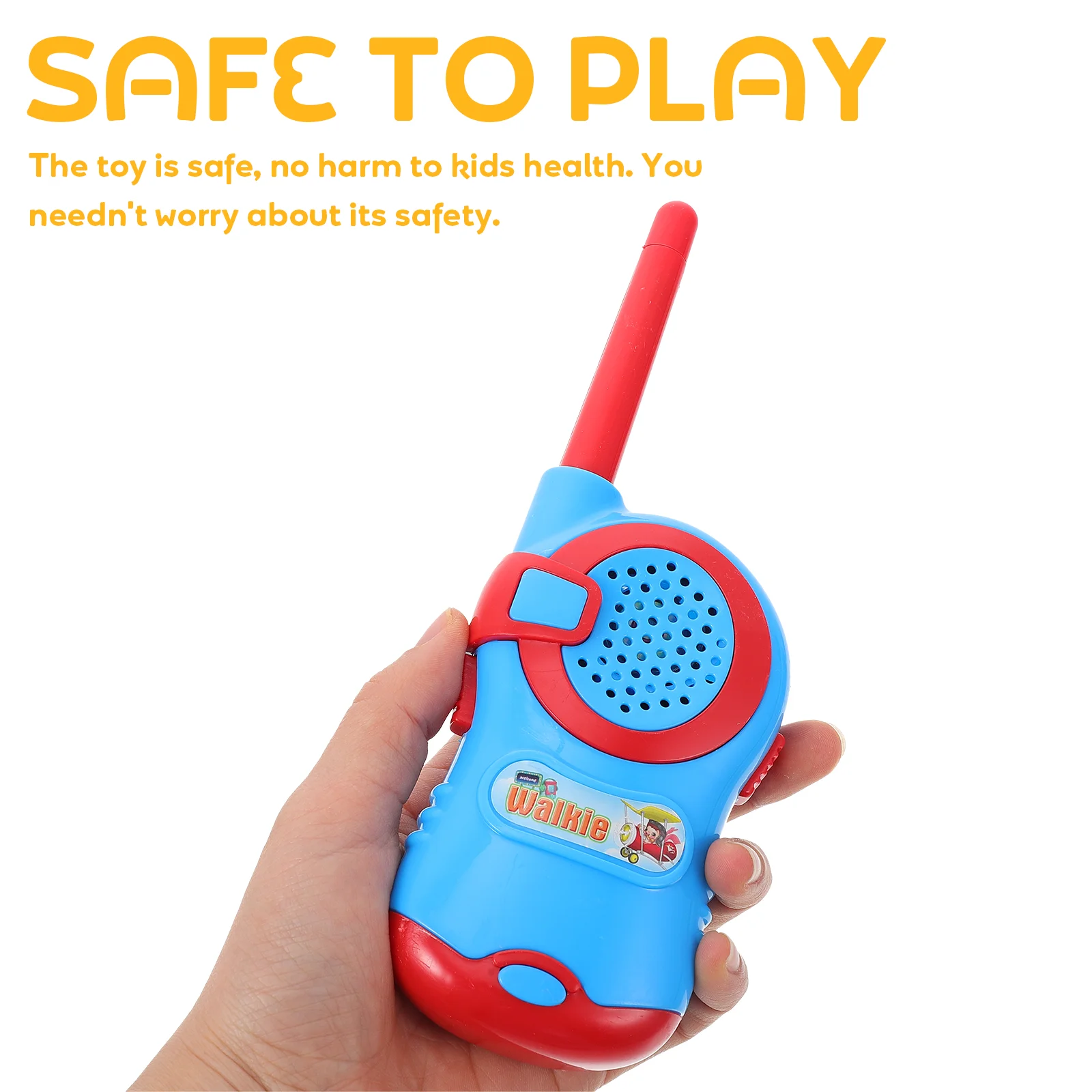 Mini walkie talkie de 2 piezas para niños, radio inalámbrica, juguete de plástico, interfono, teléfono, Pvc, multifuncional