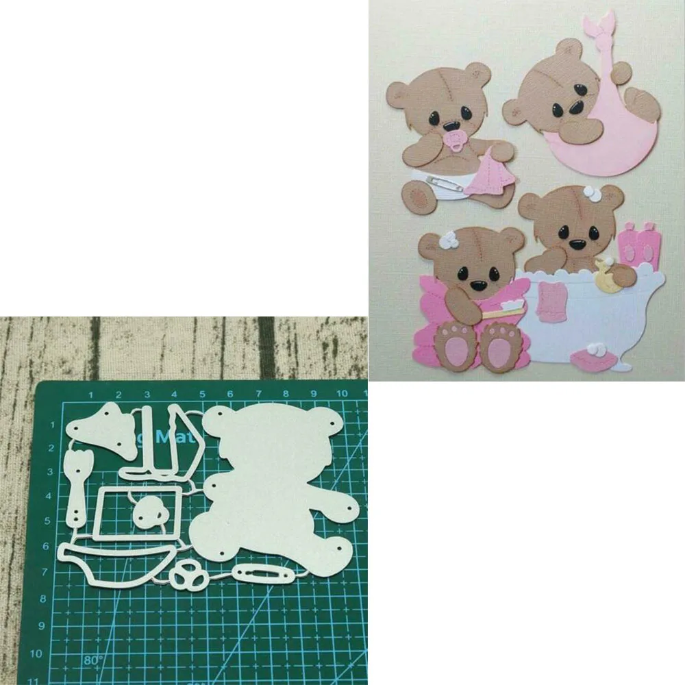 Baby products metal cutting dies bear Scrapbooking decoration paper craft knife mould blade punch template Embossing stencils