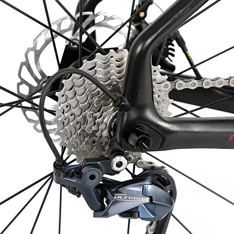 22 speed fully hidden inside track flat mounted oil disc brake carbon fiber racing class road bike