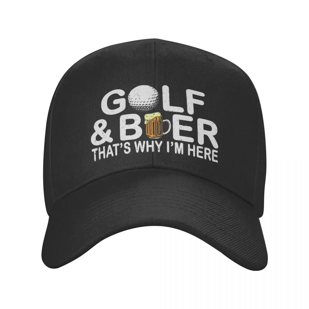 Personalized Funny Golf And Beer Quote Baseball Cap Sun Protection Women Men's Adjustable Dad Hat Autumn Snapback Hats