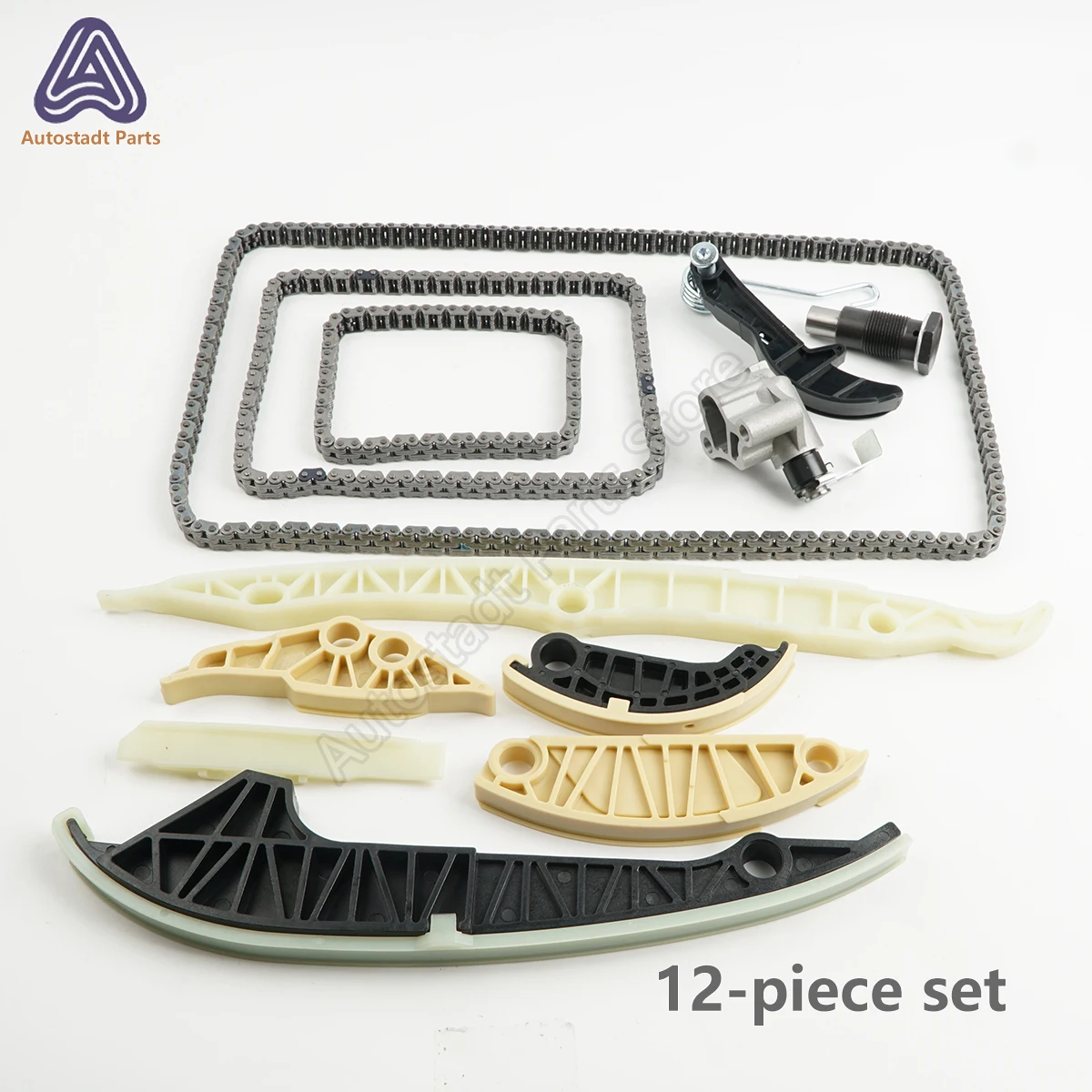 Car Timing Chain Repair 12-piece Set KIT For EA888 Gen2 Engine Audi VW SKODA SEAT 1.8 2.0 TSI TFSI Accessories