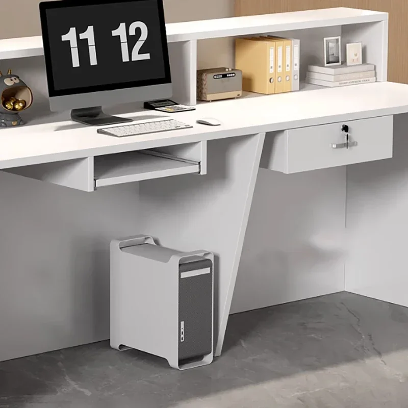 Mostradores de recepción nórdicos profesionales, escritorios de recepción modernos de lujo y belleza, muebles comerciales simples y únicos