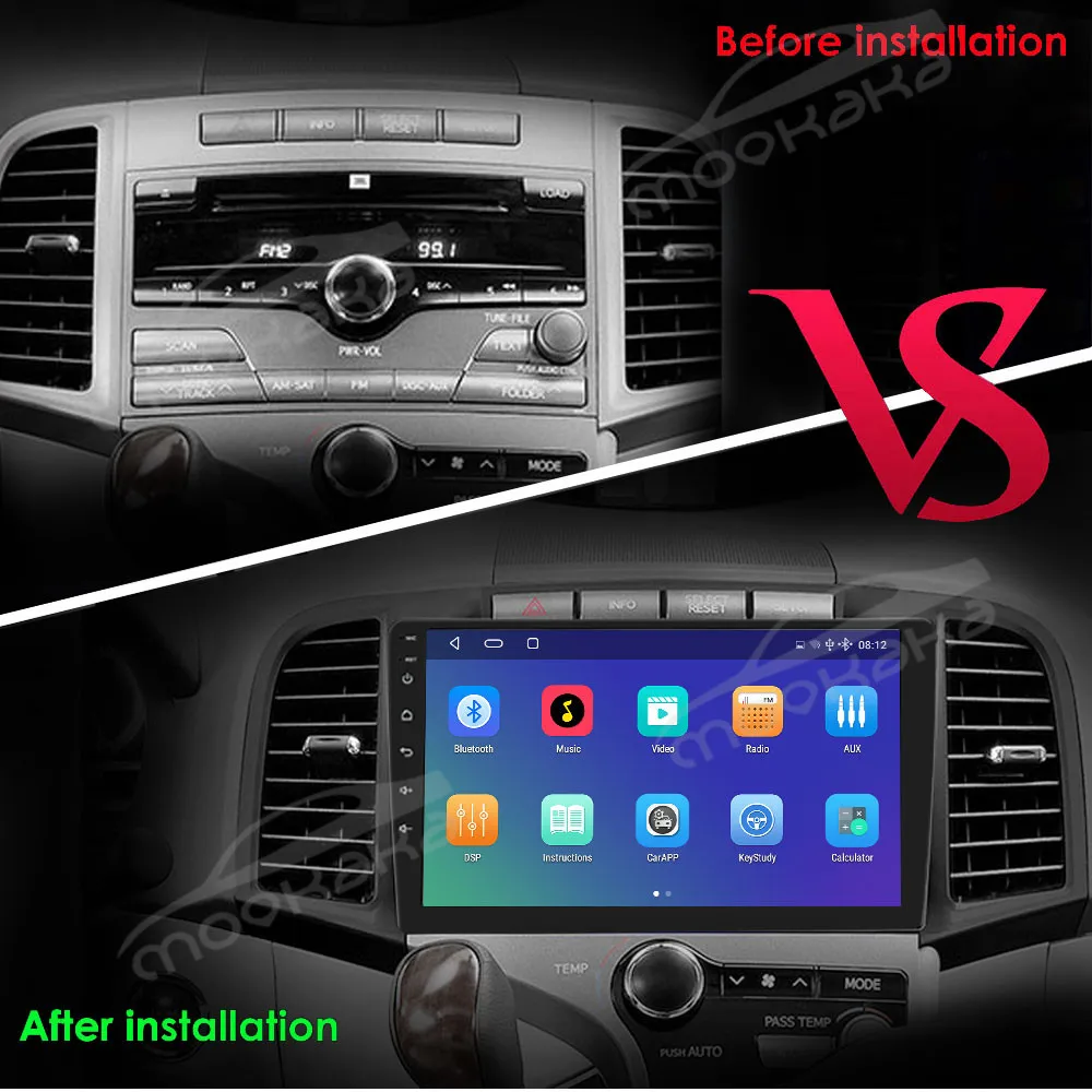 For Toyota Venza 2008-2016 Car Radio Multimedia Video Player Stereo Autoradio GPS Navigation Android 10 No 2Din DVD Carplay WIFI