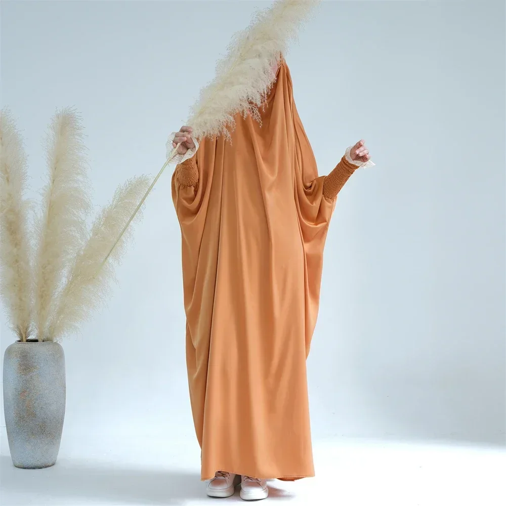 

Мусульманское женское платье с капюшоном для Рамадана, скромная одежда для намаза, исламская одежда, джеллаба, абайя, накидка, кафтан из Турции и Дубая