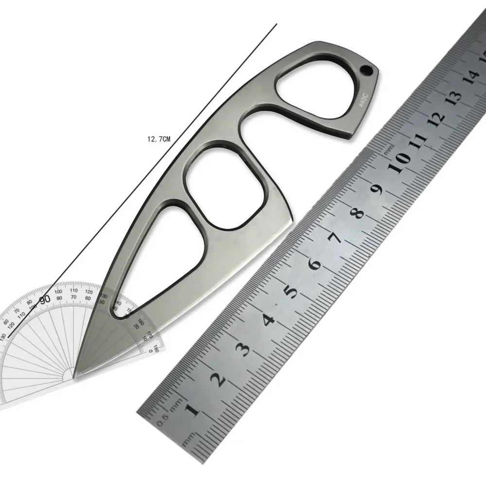 قلادة صغيرة سكين معلق في الهواء الطلق التكتيكية سكين قصير EDC سكين محمول متعدد الوظائف شفرة مثبتة سكين سكاكين الدفاع عن النفس