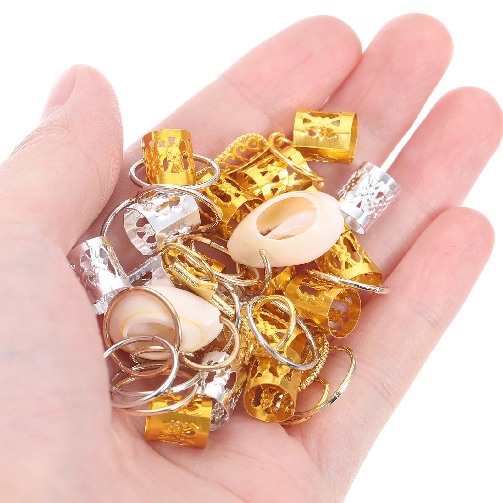 

140Pcs Braids Dread Hair Beads Jewelry Accessories for Girls Repeated Use Not Easy to Break Stylish Hairstyles