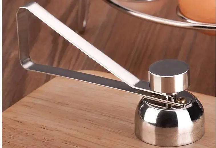 

Egg Topper Cutter Shell Opener Boiled Raw Egg Open Scissors Tool Cracker Separator Knocker Stainless Steel Kitchen OK 0745