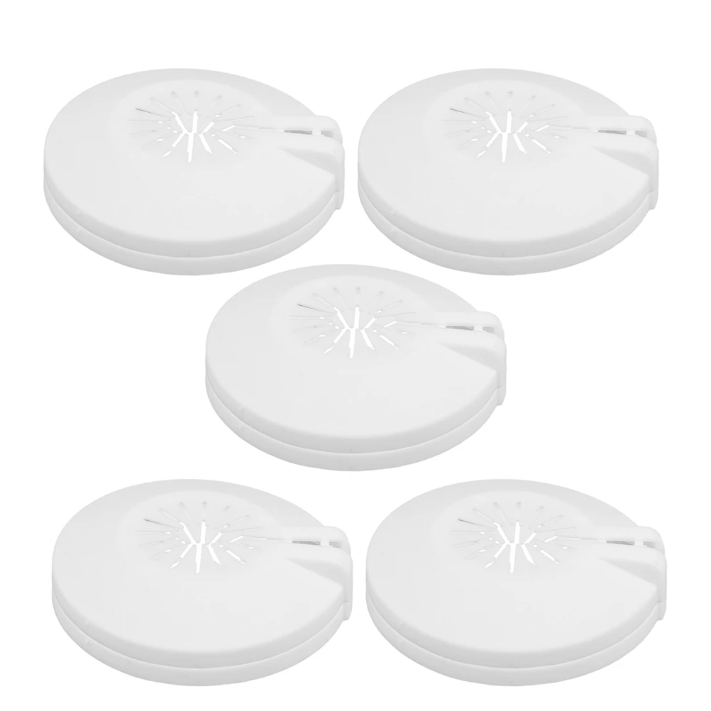 5 قطعة أغطية أقراص رش الحريق غطاء ديكور بلاستيكي عالمي سهل التركيب واقي رأس رشاش الحريق لتزيين الأنابيب #4