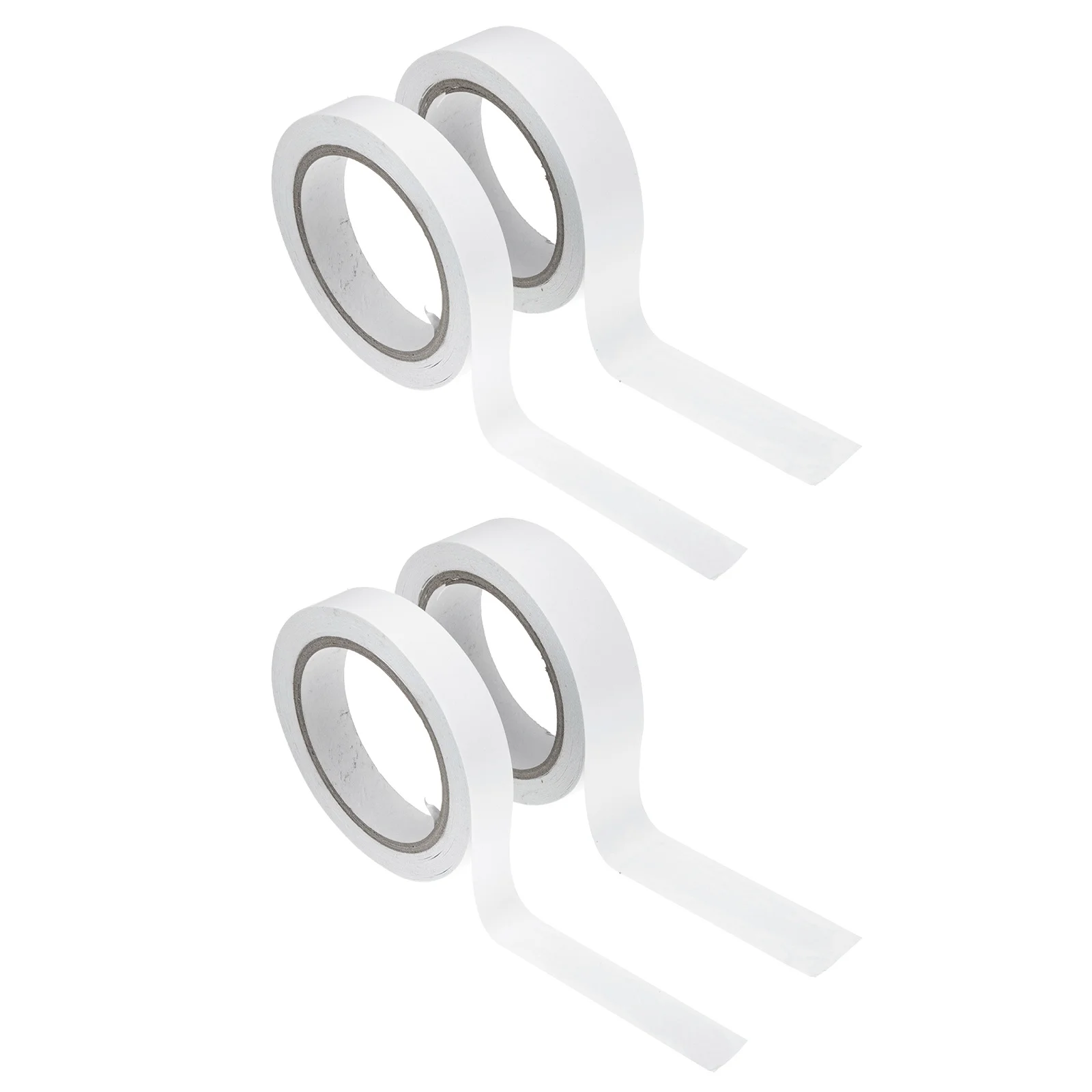 4 قطعة 4 لفات شريط لاصق على الوجهين للسجاد أرضية النسيج الزجاج الخشب معدن السيراميك Diy بها بنفسك الحرفية اللوازم المكتبية أشرطة بيضاء #4